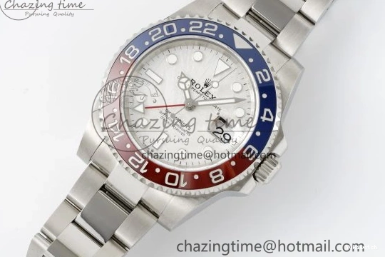 Edition 1:1 BLRO CHS Best GMT II SS 904L on Bracelet JDF 126719 Meteorite Master VR3285 0429